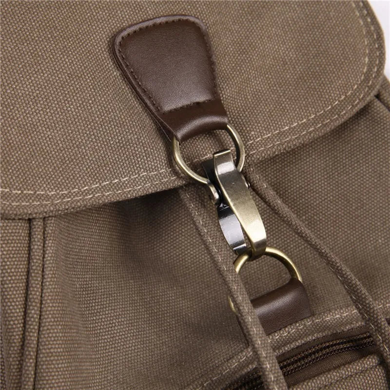 High Capacity Backpacks 2024 New Women's Outdoor Travel Canvas Bag Retro Trendy School Backpack for College Fashion Students
