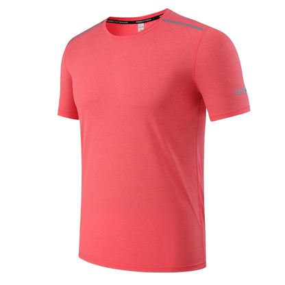 Fitness Shirts Men Quick Dry 2021 Summer Gym Sports Short Sleeve Skinny Workout Joggings Tees Breathable Male Running Tshirts
