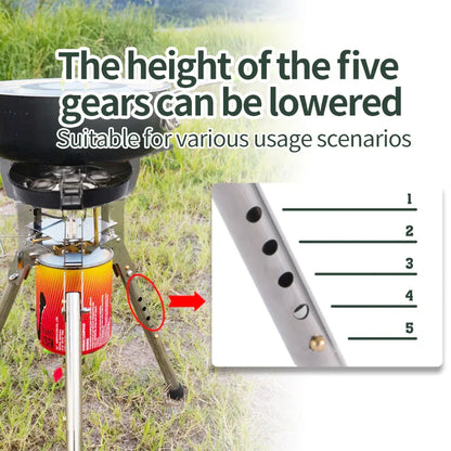8400W Foldable Gas Camping Stove Silver-2