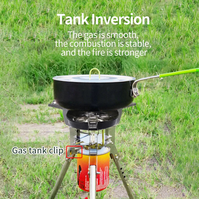 8400W Foldable Gas Camping Stove Silver-4