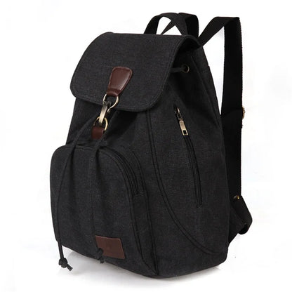 High Capacity Backpacks 2024 New Women's Outdoor Travel Canvas Bag Retro Trendy School Backpack for College Fashion Students