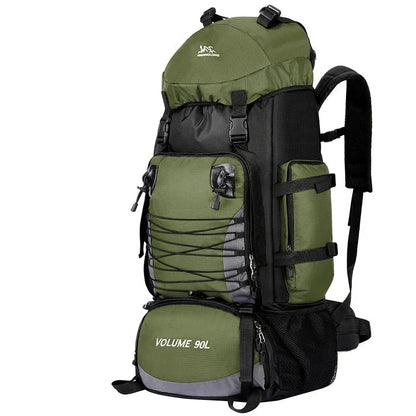 90L Tactical Camping Backpack Military-Style Green-0