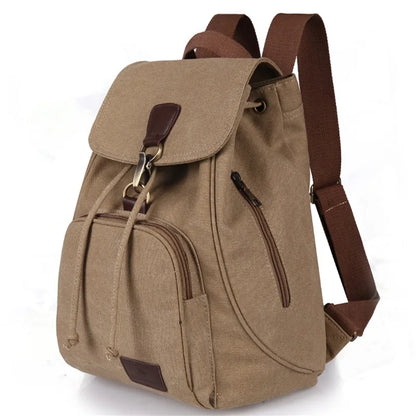 High Capacity Backpacks 2024 New Women's Outdoor Travel Canvas Bag Retro Trendy School Backpack for College Fashion Students