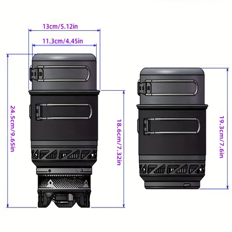 Portable Outdoor Stove with Pot & Ignition-3